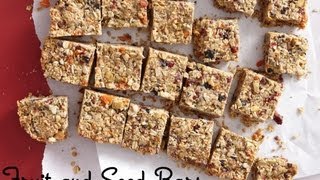 Fruit and Seed Bars Healthy Snack Recipes  Weelicious [upl. by Nyrrat118]