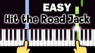 Ray Charles  Hit the Road Jack  EASY Piano tutorial [upl. by Irik]