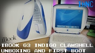 Clamshell iBook G3 Indigo Unboxing amp First Boot  IMNC [upl. by Swift]