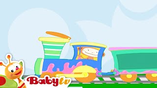 Train 🚂 Colors and Shapes 1 Hour Special  Preschool Videos  Cartoon for kidsBabyTV [upl. by Aufa308]