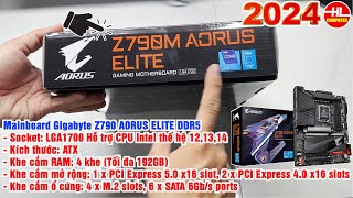 Review Mainboard Gigabyte Z790 AORUS ELITE​ DDR5 Và cách lắp đặt  Vi Tính Huỳnh Lâm [upl. by Lashoh]