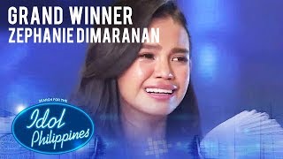 Zephanie Dimaranan wins Idol Philippines 2019 The Final Showdown  Idol Philippines 2019 [upl. by Ecnal529]