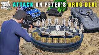 GTA 5  MICHAEL POWERFUL ATTACK ON PETERS DRUG DEAL  BB GAMING [upl. by Enialahs]