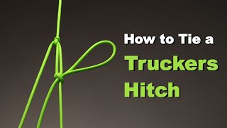 Knots  How to tie a Truckers Hitch  Auto locking version [upl. by Mil]