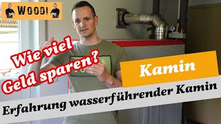 Meine Erfahrungen zum wasserführenden Kaminofen  Geld sparen mit einem wasserführenden Kamin Woodi [upl. by Tellford]