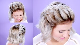 How To French Braid Short Hair Tutorial  Milabu [upl. by Weinrich157]