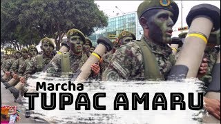 Marcha militar TÚPAC AMARU  PERÚ [upl. by Leumas]