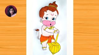 How To Draw Cute Bal Hanuman From Return Of Hanuman [upl. by Marguerita]