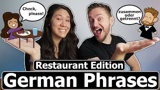 5 German Phrases to Use in a Restaurant Ordering Food Paying the Bill [upl. by Germin]