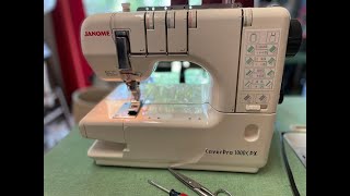 Quick Fix for Your Coverstitch Machine Janome CoverPro1000CPX [upl. by Anawat519]