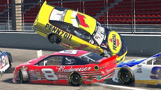 NASCAR Racing Crashes 58  BeamNG Drive [upl. by Derraj]