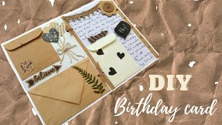 DIY Birthday card  Vintage style  DIY Birthday gift  DO WITH ME DIY [upl. by Rukna692]