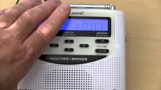 How To NOAA Weather Radio Set Up  WR 120 [upl. by Severson]