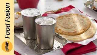 Creamy Lassi with Lachha Paratha Ramadan Special Recipe by Food Fusion [upl. by Anujra]