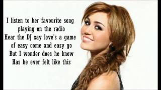 Miley Cyrus Every Rose Has Its Thorn Lyrics [upl. by Conias]