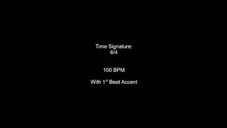 Metronome 64 100BPM w 1st Beat Accent [upl. by Carver]