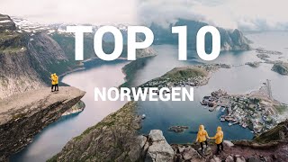 TOP 10 ORTE NORWEGEN ∙ komplette ROUTE ∙ Reisetipps amp Sehenswürdigkeiten [upl. by Aitnohs]