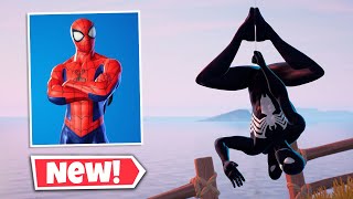 NEW SPIDERMAN Skin Gameplay in Fortnite [upl. by Legnalos]