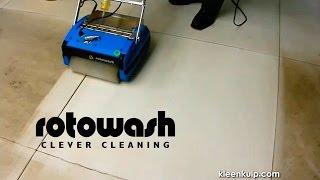 Hard Surface Floor Cleaner Machine  Rotowash Carpet Cleaning OnSite Demonstrations [upl. by Elleirua]