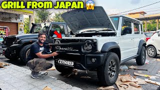 Japanese Grill completely changed Jimny look  Imported accessories for Jimny [upl. by Lorant]