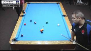 Earl Strickland vs Rodney Morris at FiddleStix Billiards Cafe [upl. by Dnalrag]