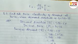 How to Find Price Elasticity of Demand  Class 11 Economics  Elasticity of Demand and Supply [upl. by Peddada]