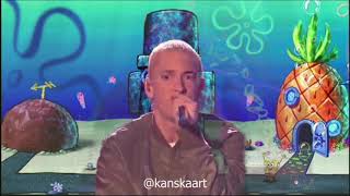 Eminem Rap God but with Spongebob Music [upl. by Enogitna]