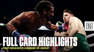 FULL CARD HIGHLIGHTS  Demetrius Andrade vs Jason Quigley [upl. by Eicnahc]