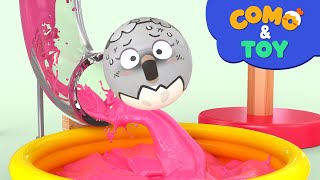 Como  Color paint mixing  Learn colors and words  Cartoon video for kids  Como Kids TV [upl. by Volpe]