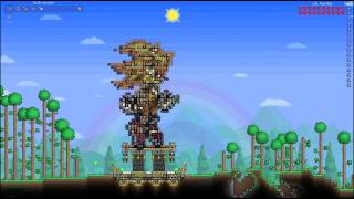 Super Sonic Pixel Art in Terraria [upl. by Mcclish]