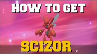 HOW TO EVOLVE SCYTHER INTO SCIZOR IN POKEMON SWORD AND SHIELD HOW TO GET SCIZOR [upl. by Litsyrk223]