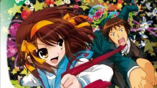 The Melancholy of Haruhi Suzumiya  Opening 1  Nightcore [upl. by Ahon]