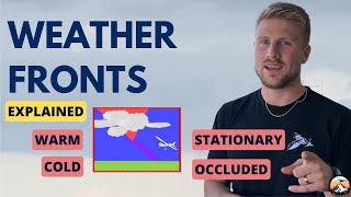 Weather Fronts Explained  Cold Warm Occluded amp Stationary  For Student Pilots [upl. by Becket]