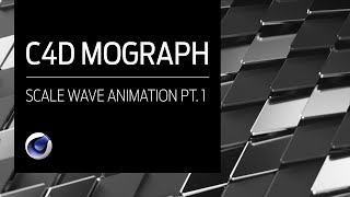 Cinema 4D  MoGraph Scale Wave Animation Tutorial [upl. by Nomaid658]