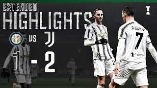 Inter 12 Juventus  CR7 Secures San Siro Win  EXTENDED Highlights [upl. by Atteynad]