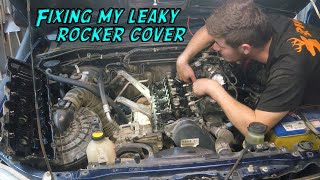 Replacing rocker cover gasket and injector seals on a Hilux [upl. by Lzeil]