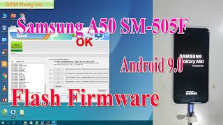 Flash Firmware Samsung Galaxy A50 SMA505F Android 90 by Odin 3133 [upl. by Ainoloppa359]