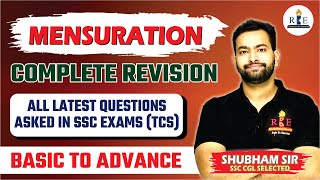 Complete Mensuration Revision with Concept with latest SSC CGL Questions [upl. by Kcorb945]