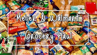 Meijer amp Walmart Grocery Haul [upl. by Zippora]