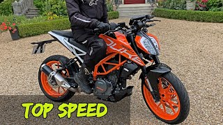 TOP SPEED KTM 390 DUKE 2019 FR [upl. by Ebenezer]