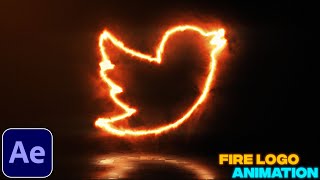 Fire Logo Animation Tutorial in After Effects  Free Plugin [upl. by Nali]