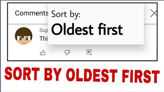 How to sort YouTube comments by oldest first and search for specific comments [upl. by Ayatal]