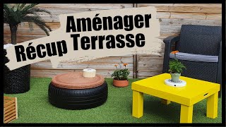 AMÉNAGER UNE TERRASSE AVEC DE LA RECUP RECYCLAGE [upl. by Avlem]