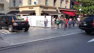 G7 à Biarritz  le cortège impressionnant de Donald Trump [upl. by Clarice34]