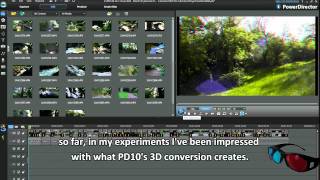 PowerDirector 10 Tutorial  How to Convert 2D videos and photos into 3D [upl. by Aiyotal]