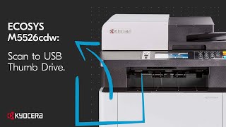 ECOSYS M5526cdw  Scan to USB Storage [upl. by Ynafets]