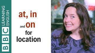 Prepositions of place  in at on  English grammar  English In A Minute [upl. by Oakley258]