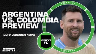 Copa America Final Preview What will it take for Colombia to defeat Argentina  ESPN FC [upl. by Anihpesoj445]