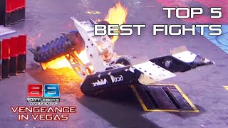 Top 5 Best Moments from Vengeance in Vegas  BattleBots [upl. by Jobyna]