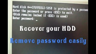 How to remove hard drive disk forgotten ATA password easy method  Toshiba HDD unlock [upl. by Alaik]